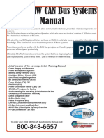 2009 BMW CAN Bus Systems Manual: Listed Is Some of The Coverage in This Training Manual