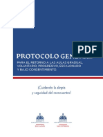 Protocolo General para El Retorno A Las Aulas - Final