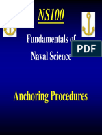 Fundamentals of Naval Science: Anchoring Procedures