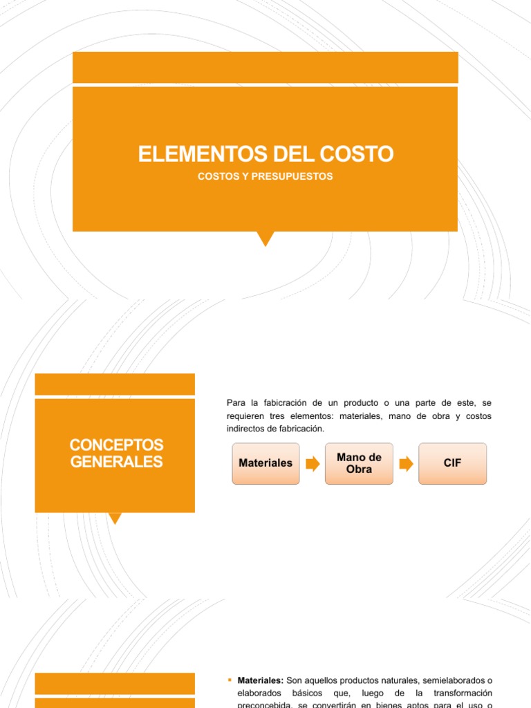 Elementos y Cálculos de Costos de Producción | PDF | Costo | Inventario