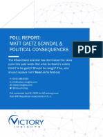 Poll Report: Matt Gaetz Scandal & Political Consequences