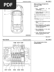 Relay and Fuse Arrangements, From June 2002
