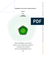 Konsep Pendidikan Islam K.H. Ahmad Dahlan: Skripsi Oleh: Lasmin NIM. 07110181