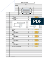 Two-way slab dimensions and reinforcement parameters