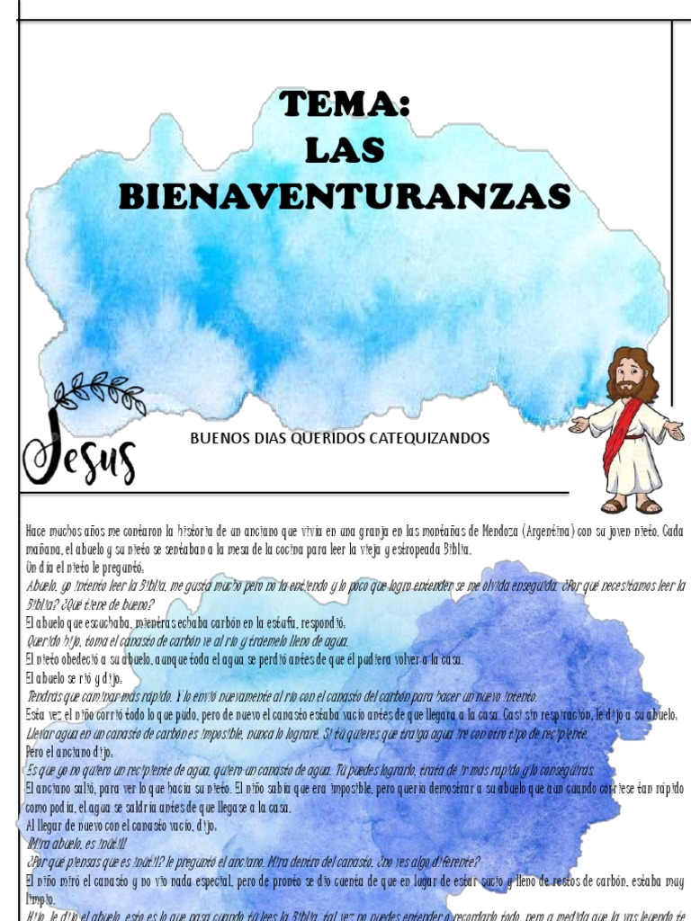 Las Bienaventuranzas | PDF | Bienaventuranzas | Reinado y reino de dios