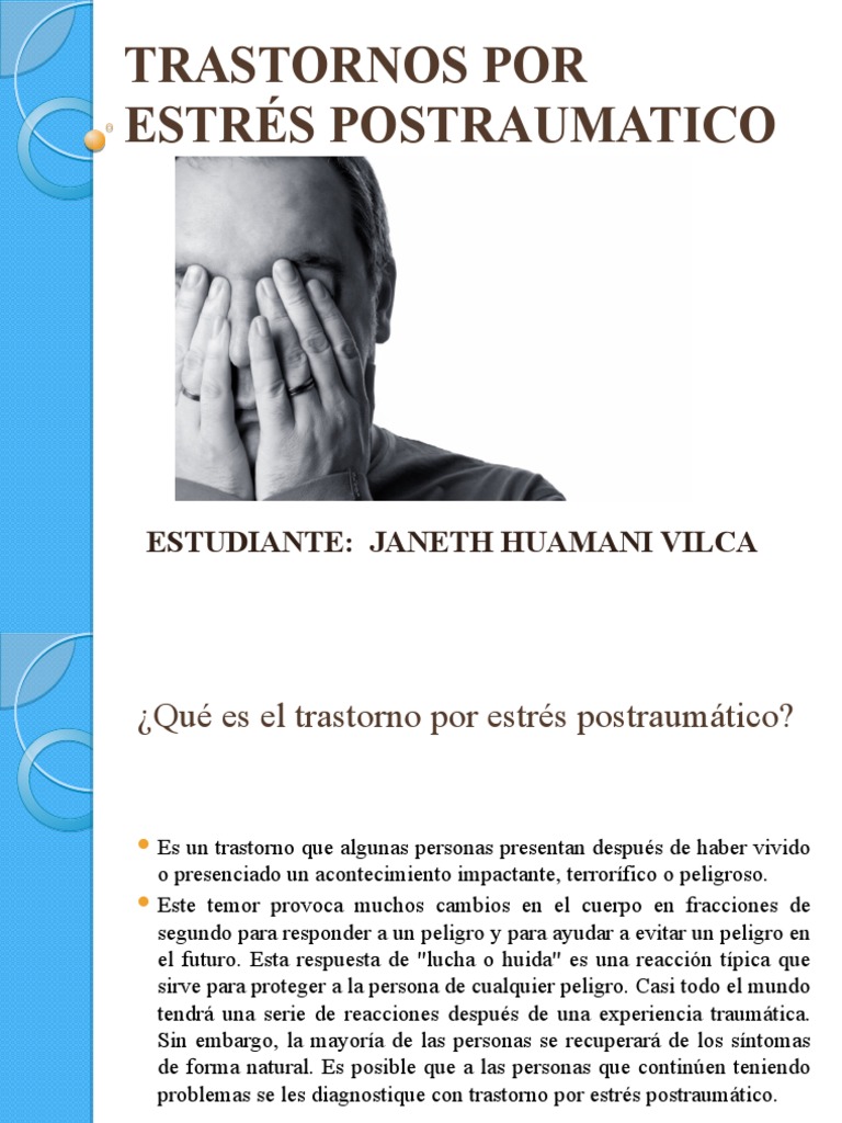 Trastorno por Estrés Postraumático: Guía | PDF | Estrés (biología ...