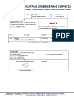 Ies-Industrial Engineering Services: Invoice