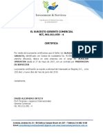 Certificación laboral auxiliar operativa