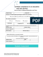 CHCECE019 - Student Assessment V3.0 December 2020