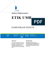 Pertemuan 5 Komunikasi Efektif