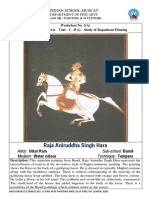 Senior - 2020 - Class - 12 - Fine Arts - Painting & Sculpture - WS - 3 - Study of Rajasthani Miniature Painting