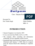 Case: Satyam Scam