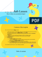 Pre-K Math Lesson by Slidesgo
