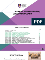 Uitm Research Ethics Committee (Rec) Guide For Applicants: Guidelines To Ethics Application 2020