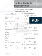 Trigonometría: Tarea Domiciliaria de