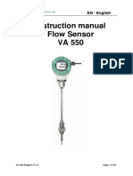 Instruction Manual Flow Sensor VA 550: EN - English