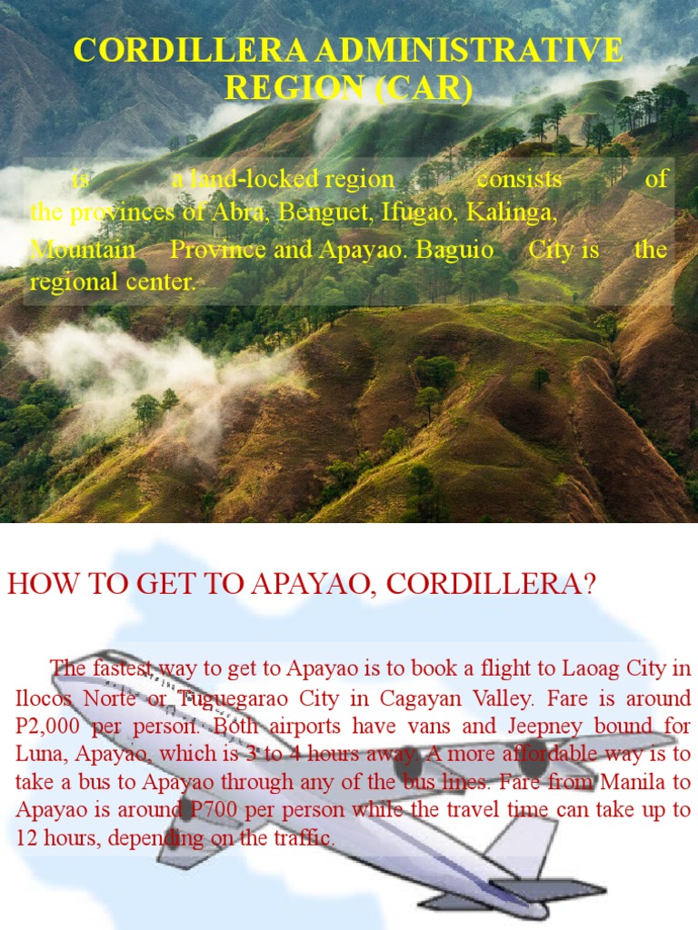 Cordillera Administrative Region (Car) | PDF | Food And Drink | Cuisine