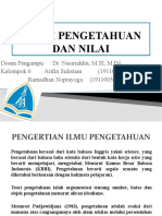 Teori Pengetahuan Dan Nilai Kel.6