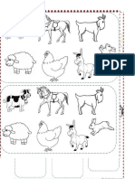 Cut and Paste Farm Animals