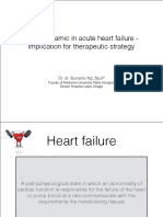 Hemodynamic in acute heart failure - implications for therapeutic strategy