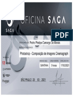 Certificado Oficina Online de Photoshop - Pedro Phelipe Camargo de Morais