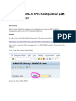 SPRO Configuration Path From SAP Table