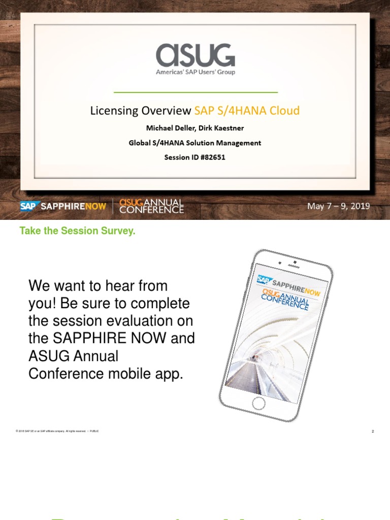 Asug82651 - Sap S4hana Licensing Cloud | PDF | Cloud Computing ...