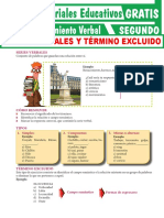 2.° Secundaria - Aptitud Verbal - Series Verbales y Término Excluido (Material)