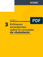 1.3 Enfoques Emergentes Sobre El Concepto de Ciudadanía