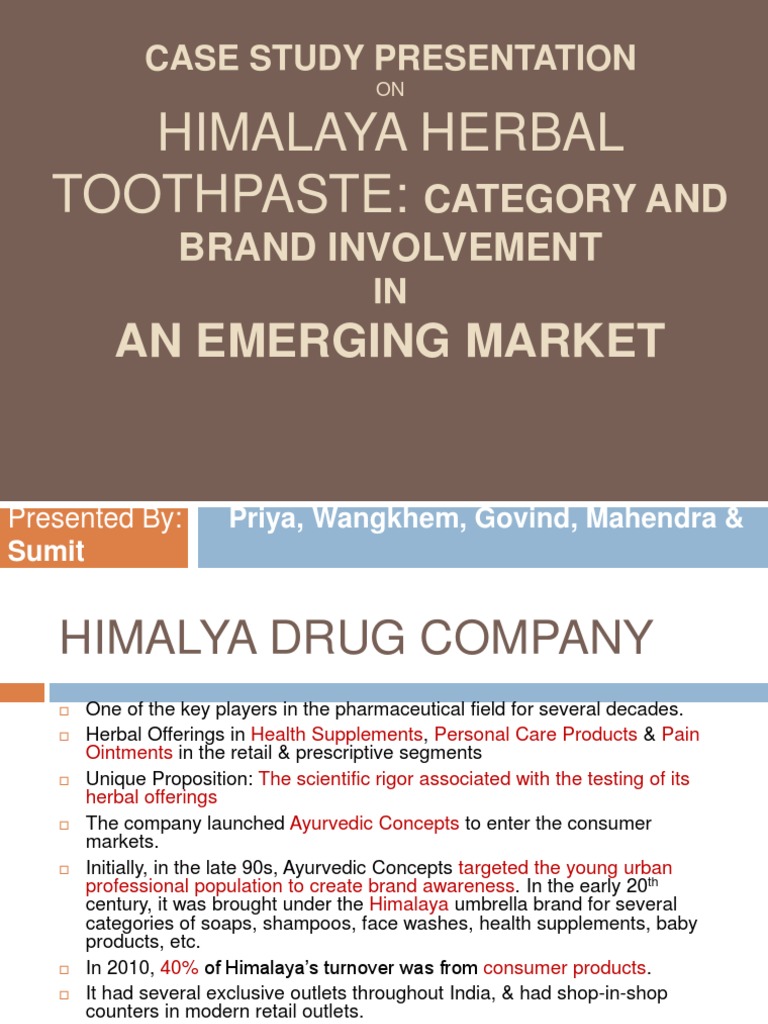 Case Study Presentation PDF Oral Hygiene Brand