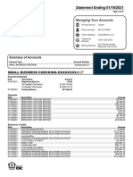 Statement Ending 000111/111999/222000222111: Summary of Accounts