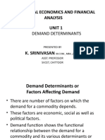 UNIT 1 - Demand Determinants