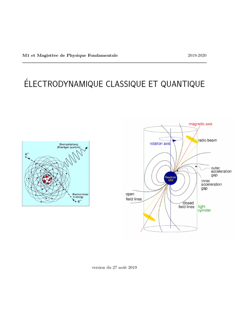 Comment Fonctionnent Les Ondes Electromagnetique Schéma Qui Dure 30 Seconde Cours Ecq | PDF | Tenseur | Relativité restreinte