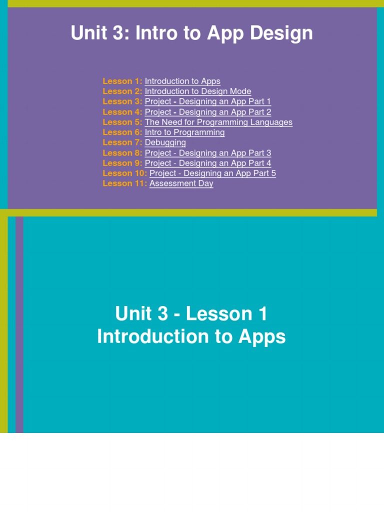 Unit 3: Intro To App Design | PDF | Mobile App | Application Software