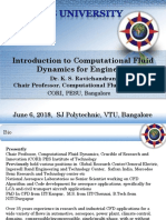 Introduction To Computational Fluid Dynamics For Engineers:, June 6, 2018, SJ Polytechnic, VTU, Bangalore