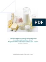 Alejandra Chirinos - Establecer Protocolos para Toma de Muestras Obtenidas de Un Producto Lácteo. Evidencia 1 - Actividad 2