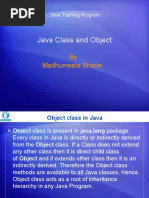 Java Class and Object: by Madhumeeta Bhatia