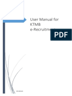 User Manual For KTMB E-Recruitment: KTM Berhad