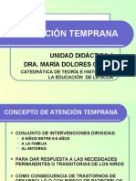 Tema 4 La Atencion Temprana