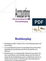 The Accounting Process The Bookkeeping: Basic