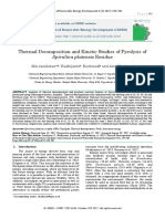 5. UTS Thermal Decomposition and Kinetic Studies of Pyrolysis Of