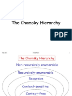 The Chomsky Hierarchy: Fall 2004 COMP 335 1