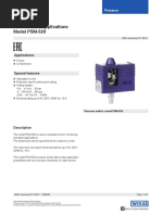 Pressure Switch For Industrial Applications Model PSM-520