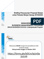 Materi Briefing Skripsi Program Management Semester Genap 20192020