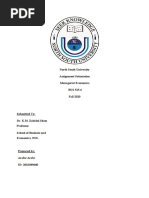 North South University Assignment Submission Managerial Economics BUS 525.4 Fall 2020