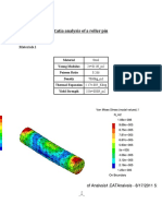 Catia analysis of a roller pin