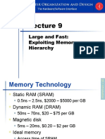 Lecture 9 - The Memory Hierarchy