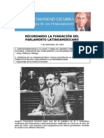 Recordando La Fundación Del Parlamento Latinoamericano