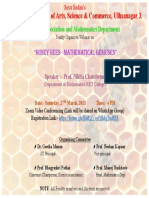 Webinar Flyer - Honey Bees - Mathematical Geniuses