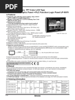 7 Inch Wide Screen, TFT Color LCD Type Graphic Panel + PLC Function Logic Panel LP-S070